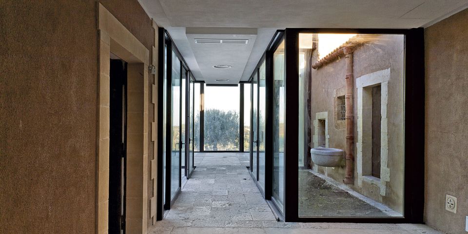 vista interna del giardino d'inverno